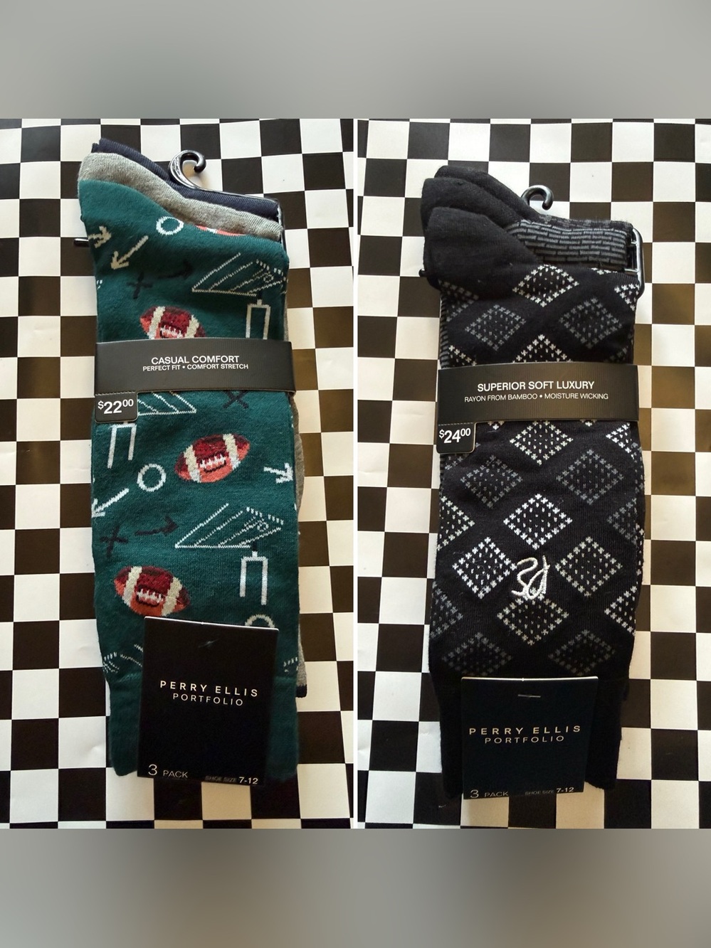 Perry Ellis Socks - Multiple Options